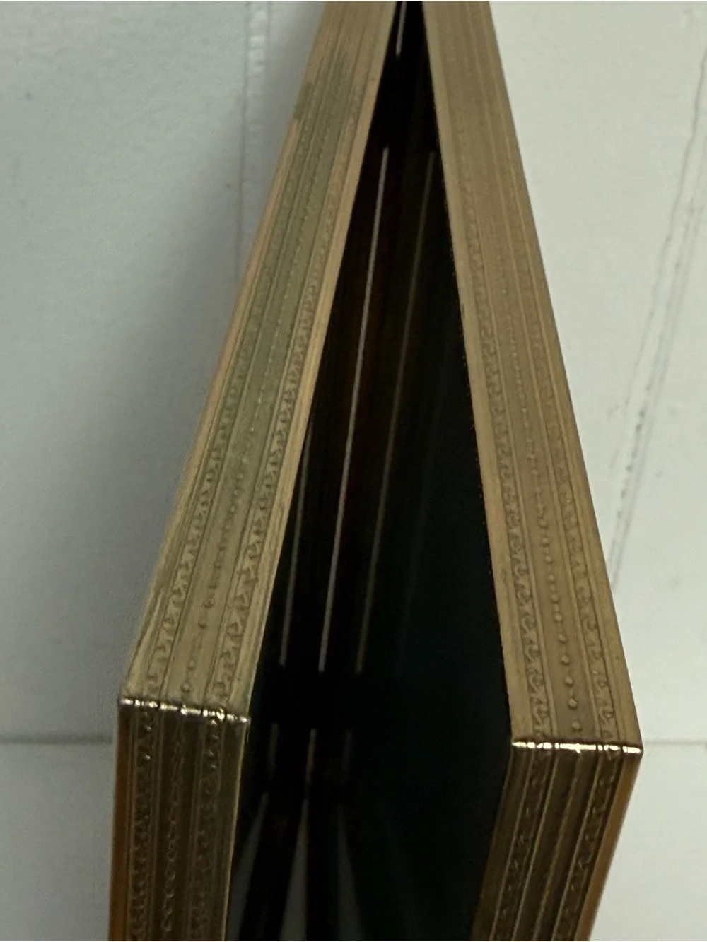 Vintage Goldtone Hinged Double 8x10 Picture Frame | Tabletop Display